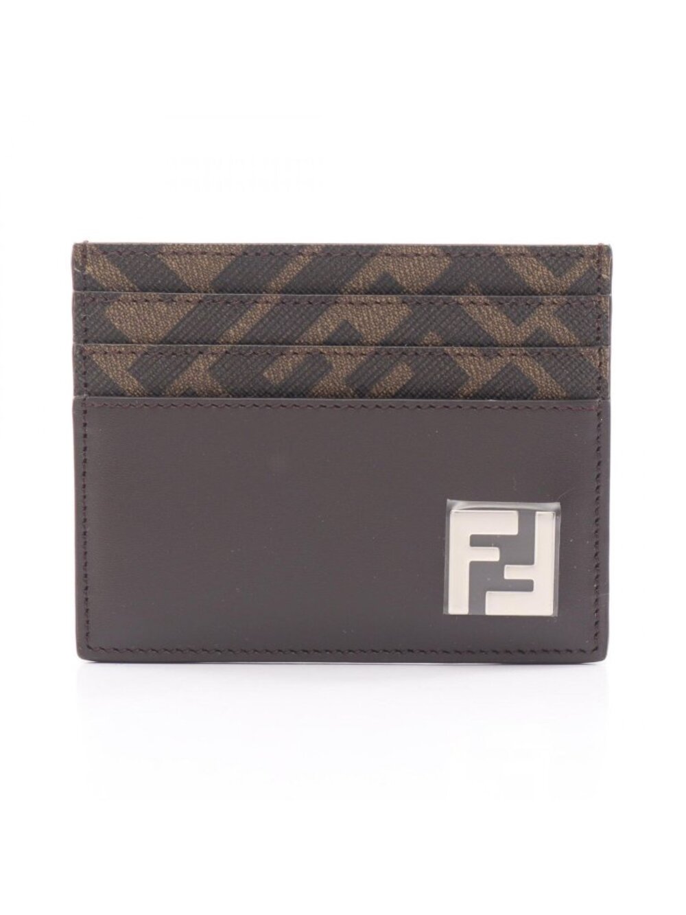 Fendi Card Case FF Square Leather